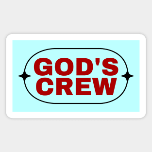 God's Crew | Christian Saying Sticker